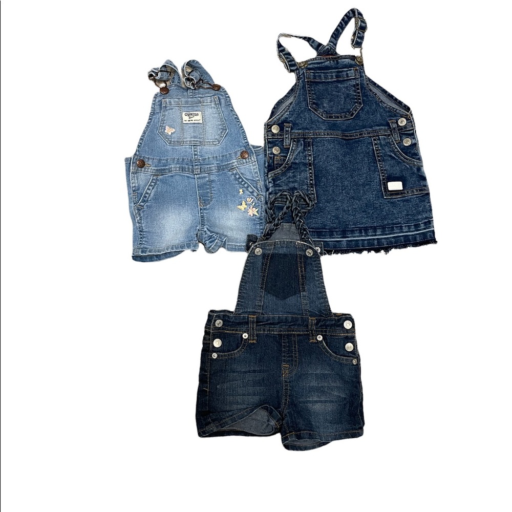 Oshkosh and 7 for all mankind short and dress overall- 12 months